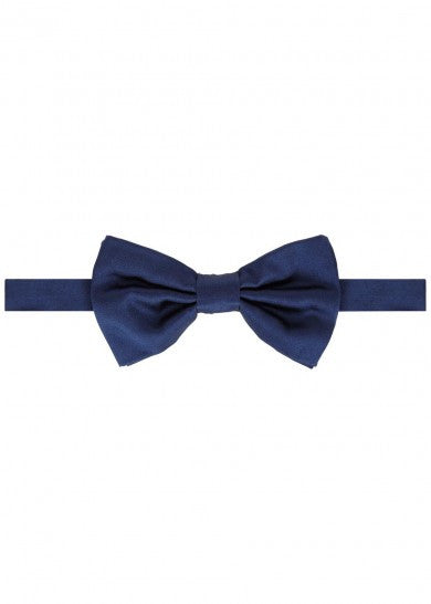 Navy Silk Bow Tie