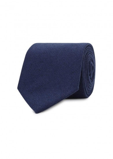 Navy Wool Tie