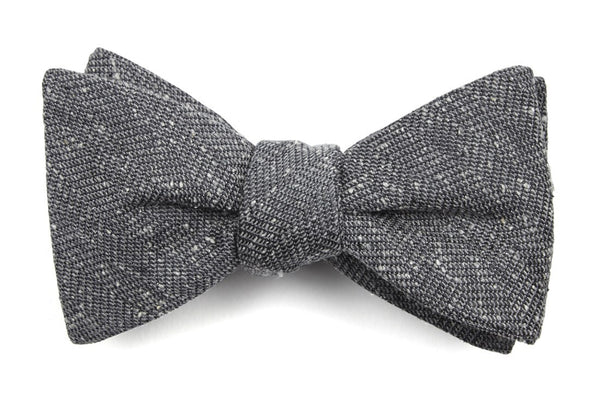 Grey Wool Self Tie